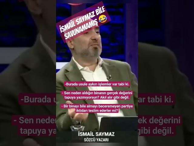 İsmail Saymaz: Bir binayı bile almayı beceremeyen partiye iktidarı teslim ederler mi?