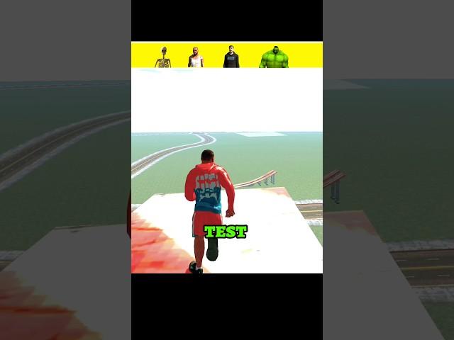 CHARACTER JUMPING TEST  IN INDIAN BIKE DRIVING 3D  || #shorts #gta #trendingshorts