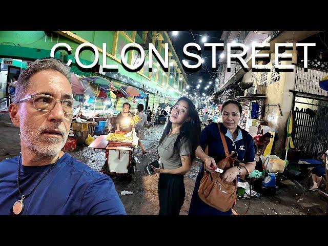 CEBU CITY Walking Solo at NIGHT to COLON STREET Philippines 