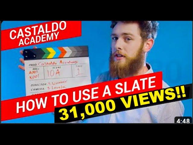 31,000 VIEWS!!! The Clapperboard Explained — How to Use a Film Slate