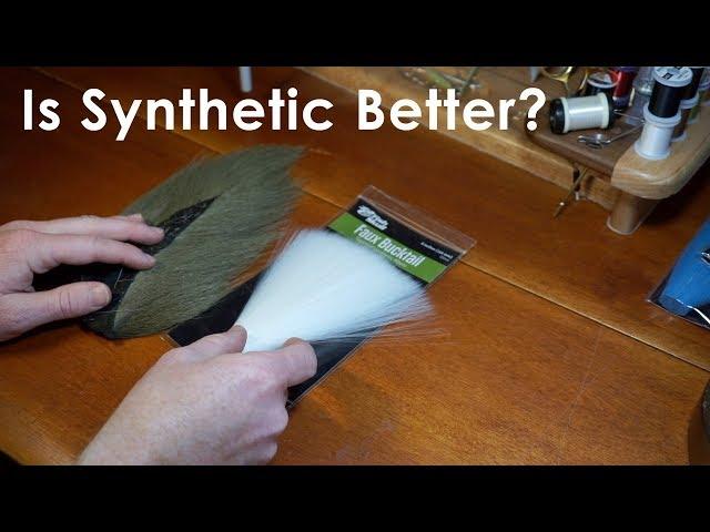 Faux Bucktail vs Real Bucktail - Underwater Footage! - McFly Angler Fly Tying Tutorials