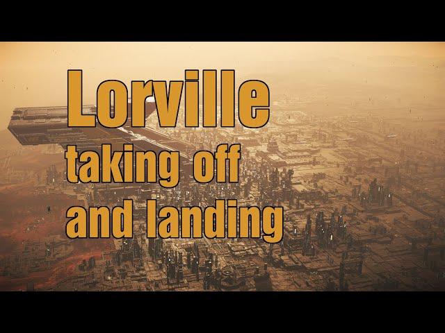 Star Citizen Tutorial: Taking off and Landing at all the Lorville on Hurston.