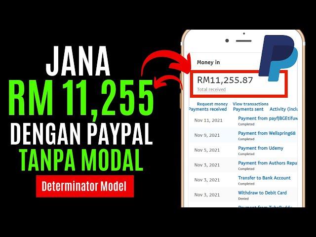 JANA RM11K DENGAN PAYPAL - Guna CARA ini Untuk Berjaya Buat Duit Online 2021 Part 2