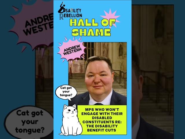 Andrew western, another MP who is cruel enough to deserve being in our hall of shame.