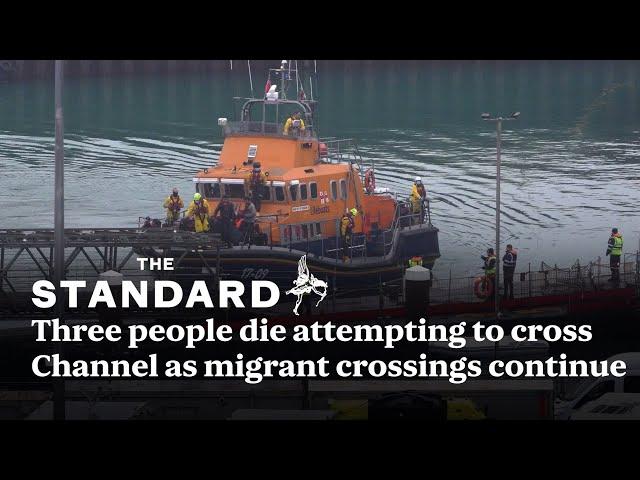 Three people die attempting to cross Channel as migrant crossings continue