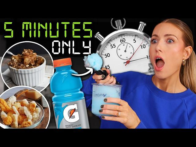 I tried VIRAL 5 MINUTE RECIPES off TIKTOK & INSTAGRAM *is anything worth making??