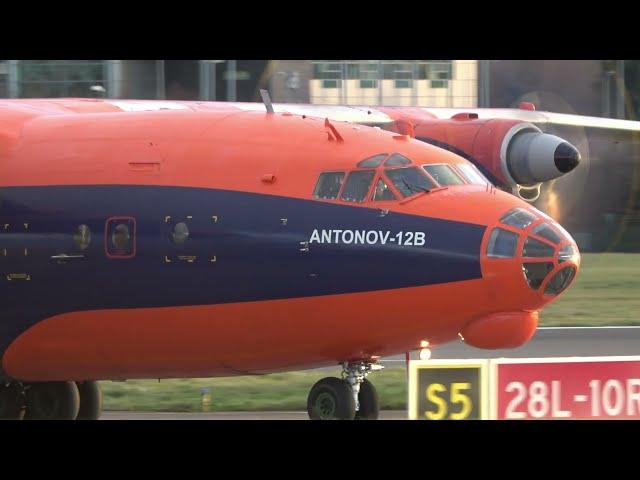 Antonov AN-12B landing at Dublin Airport, Ireland  December 2024