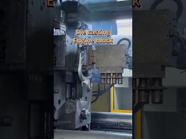 High pressure die casting Engine block #youtubeshorts