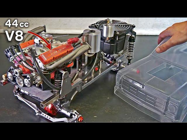 Building a 1/10 Scale V8 RC TRUCK! Chassis, Engine & Drivetrain!