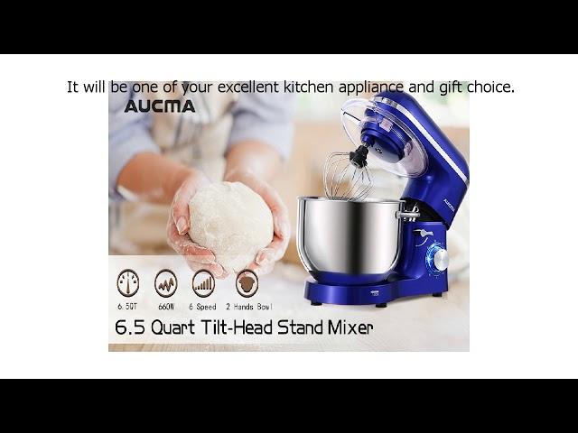 Special Discount on Aucma Stand Mixer,6 5 QT 660W 6 Speed Tilt Head Food Mixer