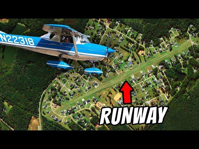 We Flew To A Neighborhood With Its OWN RUNWAY