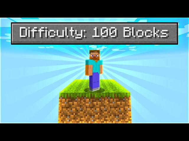 Can You Beat Minecraft With Only 100 Blocks?