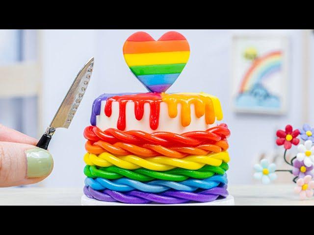 1000+ Satisfying Miniature Rainbow Cake Decorating | Best Of Miniature Rainbow Cakes By Yummy Bakery