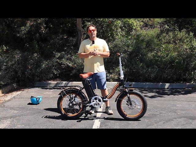 REVOLUTIONARY 20" Fat Tire Foldable E Bike!  Game Changer 750w Folding Electric Bike for Adults