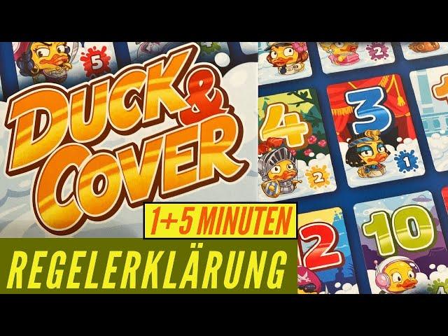 Duck & Cover Regeln Anleitung Erklärung Regelvideo Kartenspiel