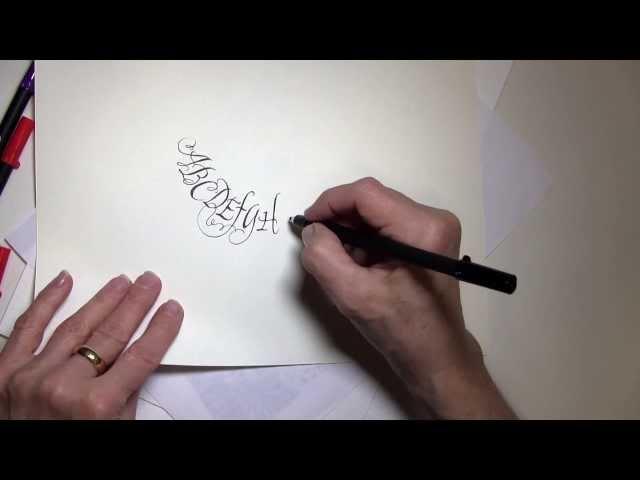 Calligraphy Demonstration with Pigma Calligrapher Pens - Ft. Maria Thomas