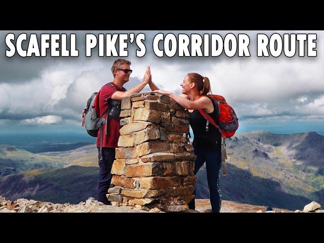 Last Leg of 3 Peaks Challenge: Hiking to England's Highest Peak, Scafell Pike via the Corridor Route