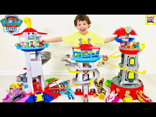 Paw Patrol Best Lookout Towers Collection Special Compilation with Alonso Crazy Cars