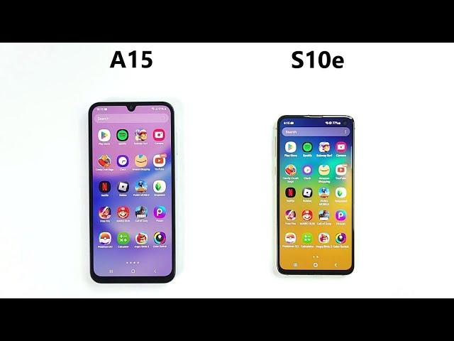 SAMSUNG S10e vs SAMSUNG A15 4G - Speed Test