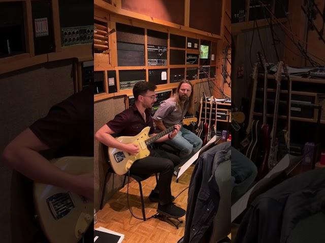 Mike Bono in studio with Max Martin
