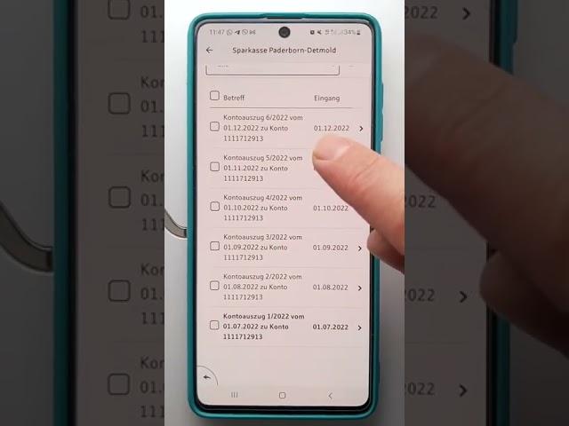 Sparkasse як зробити виписку по рахунку / выписку по счёту / в додатку , Kontoauszug Sparkasse App