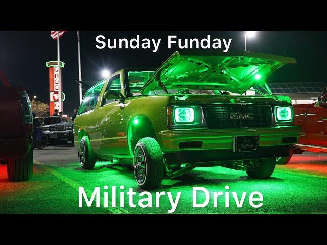 (SUNDAY FUNDAY)MILITARY DRIVE San Antonio,Tx#lowrider #bigrims