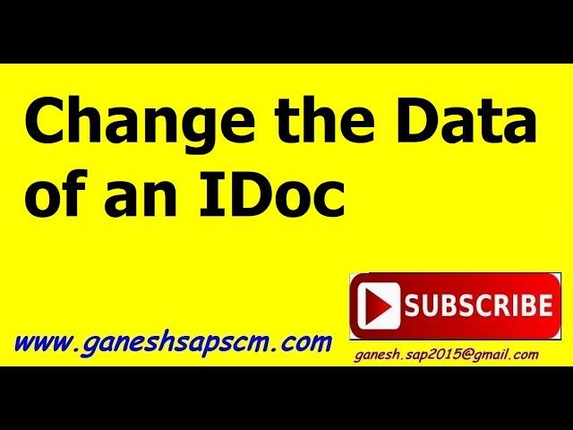 Tutorial on changing the data in  IDoc and reprocess in SAP || WE19 || WE05 || BD87 || SAP Interface