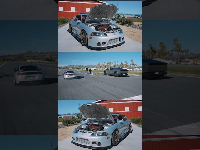 Cyber Truck vs Eclipse GSX! The Hoonigans This vs That! #mitsubishi #hoonigan