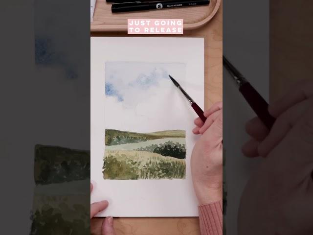 How to Paint a Sky! Watercolor Painting Technique #watercolor #watercolorpainting #2023 #painting