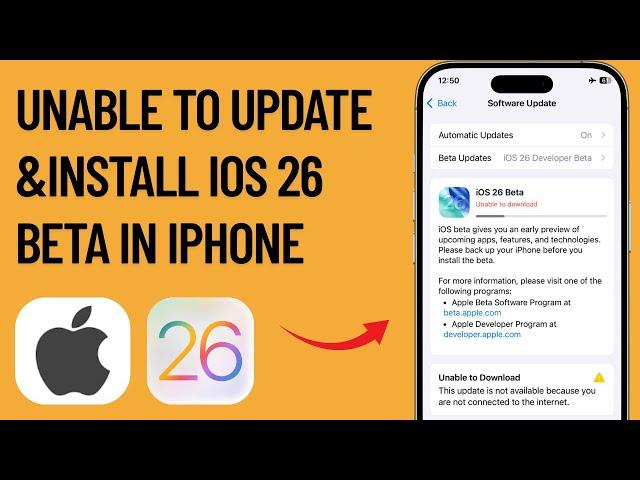 How To Fix Unable To Install Ios 26 Beta In Iphone