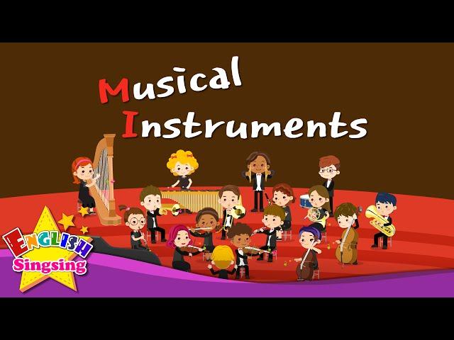 Kids vocabulary - Musical Instruments - Orchestra instruments - English educational video for kids