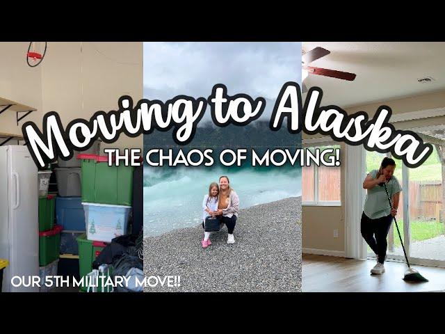 A CHAOTIC WEEK OF MOVING! MOVING TO ALASKA! MILITARY PCS MOVE | FAMILY OF 6