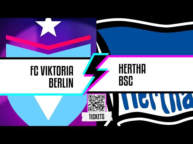 Live | FC Viktoria Berlin vs. Hertha BSC | Berlin Derby ️