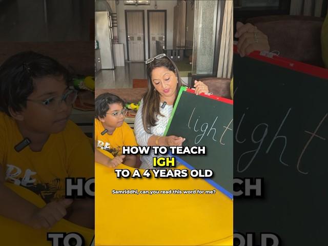 How to teach igh to a 4 years old child