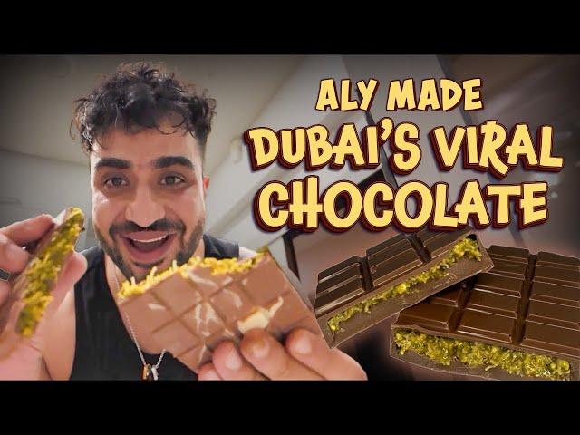 Aly Making Dubai's Viral Chocolate | JasLy's Vlog