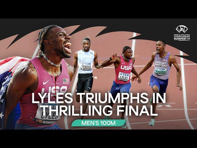 Noah Lyles storms to 100m gold medal in 9.83  | World Athletics Championships Budapest 23