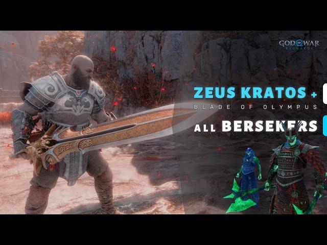 Kratos' Zeus Armour & Blade of Olympus: Impact on Berserkers After NG+ x2 | God of War Ragnarok