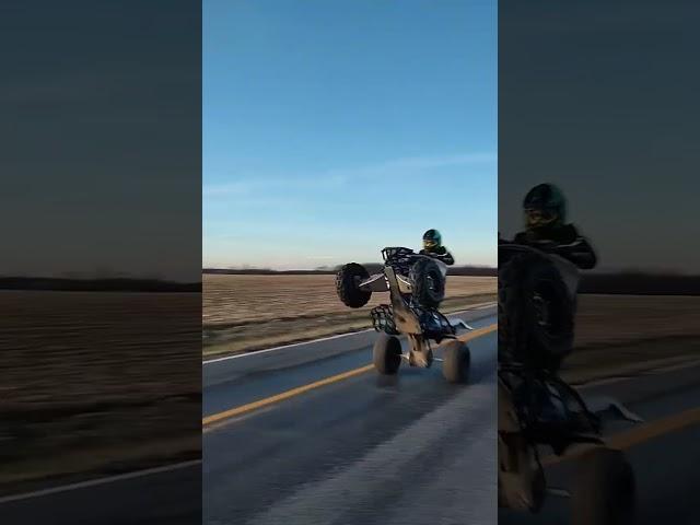 Raptor 700 Wheelie