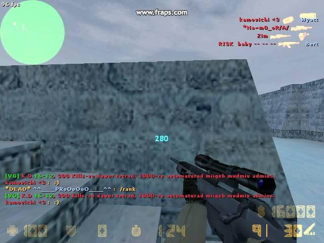 Sniper moment Counter strike 1.6