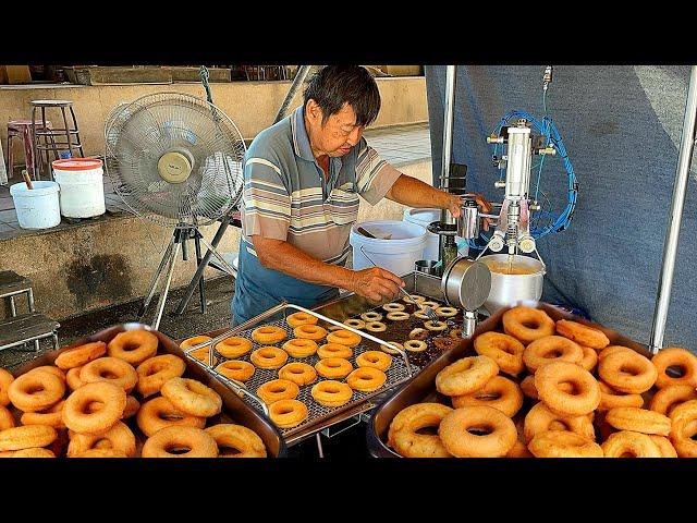 Famous Donut Master! Grandpa Making the Best Donuts | Thai Street Food