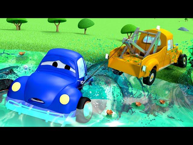 Der große Fisch  - Tom der Abschleppwagen in Car City  Cartoons für Kinder