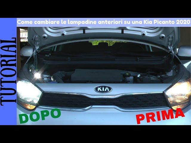 TUTORIAL - Come sostituire le lampadine anteriori con quelle a LED sulla Kia Picanto 2020