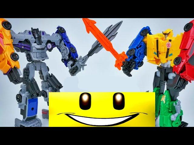 TRANSFORMERS COMBINER FORCE ULTRA BEE VS MENASOR ROBOTS IN DISGUISE BUMBLEBEE MOTORMASTER TOY