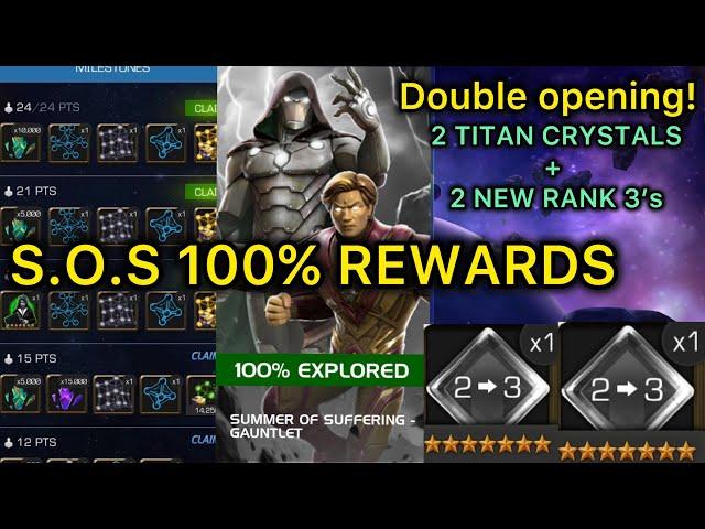 100% SUMMER OF SUFFERING DOUBLE REWARDS OPENING! 2 NEW R3’s+ 2 NEW TITAN CRYSTALS!