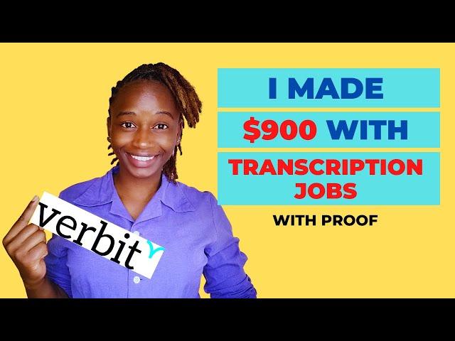 How I Made $900 With Transcription Jobs For Beginners | Get Transcription Jobs [FAST and EASY ]