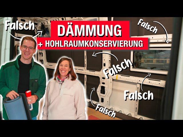 DÄMMUNG & HOHLRAUMKONSERVIERUNG im Kastenwagen | FALSCH gemacht? ‍️ | Armaflex VANUE Sprühwachs?