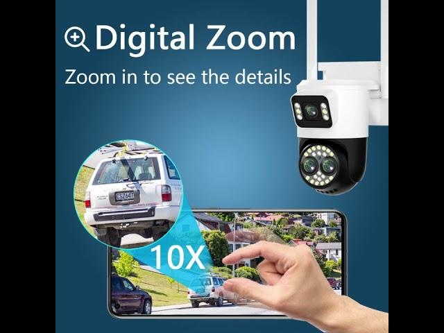 Yoosee PTZ WIFI Camera Dual Lens 10X Zoom