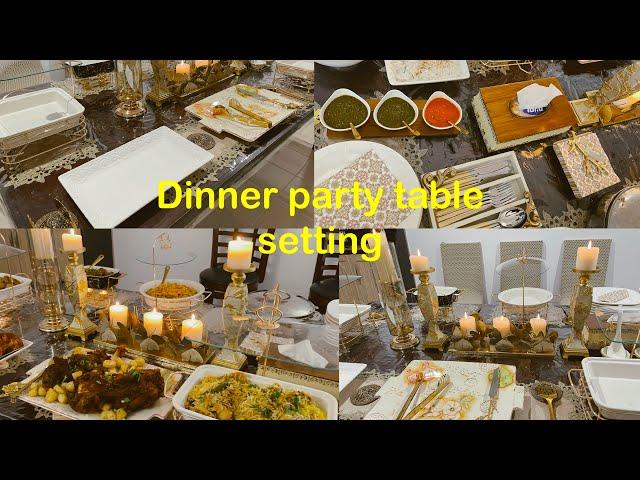 How To Set Party Buffet Table/Dinner or Lunch Table Setting Ideas (part 5)