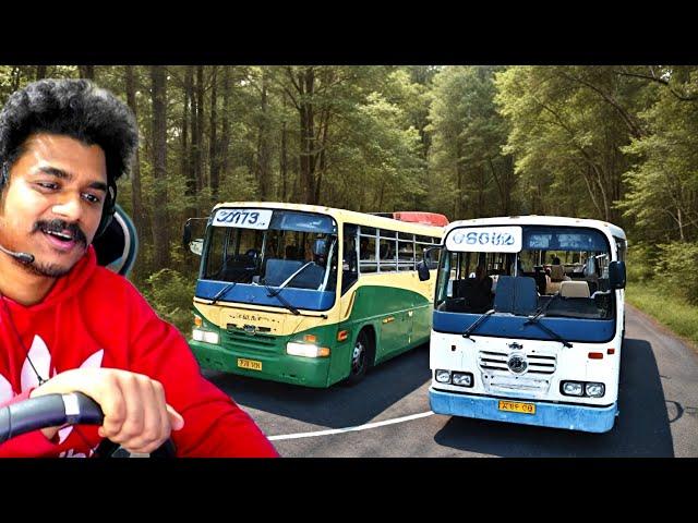 KSRTC KERALA BUS RACE IN DANGEROUS ROADS  | LOGITECH G29 @RANDOM_GTV