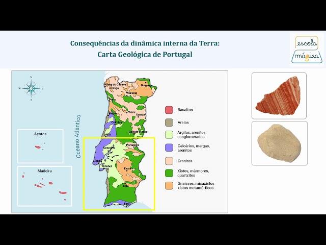 7-  Carta geológica de Portugal